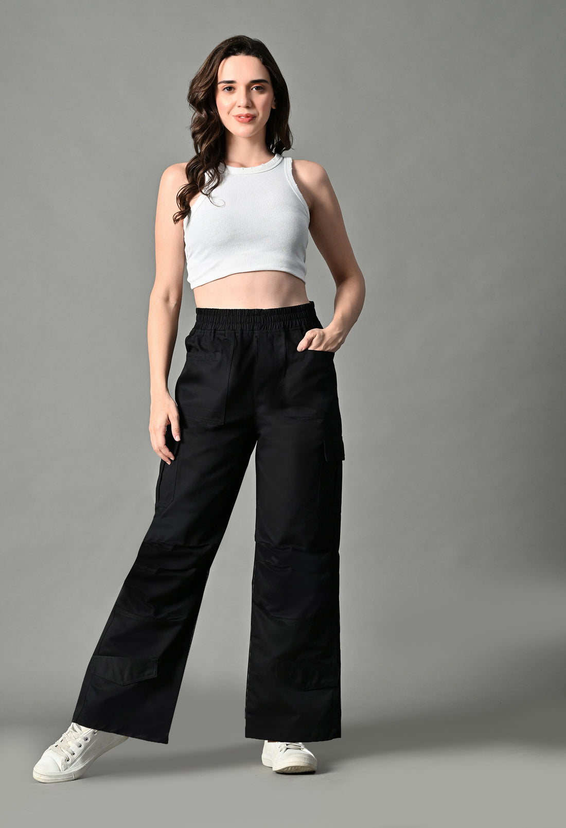 Utility Black Cargo Pants